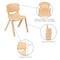 Flash Furniture Plastic School Chair-13.25"H Seat, Assorted, PK4 4-YU-YCX4-004-MULTI-GG - alternate 10